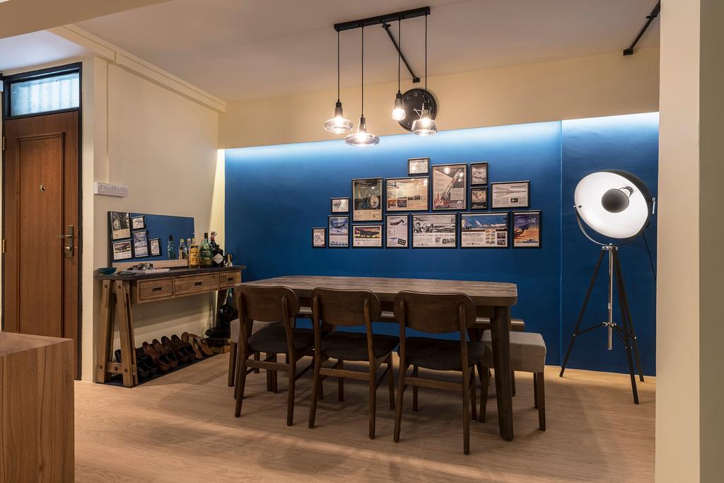Contemporary, HDB, Dining Room, Bedok South Road, Interior Designer, Metier Planner