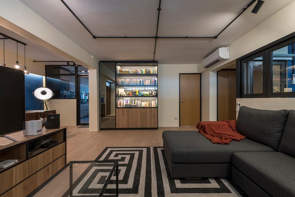 Contemporary, HDB, Living Room, Bedok South Road, Interior Designer, Metier Planner