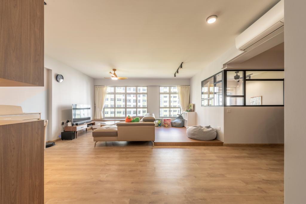 Contemporary, HDB, Living Room, Yishun Avenue 4, Interior Designer, Metier Planner