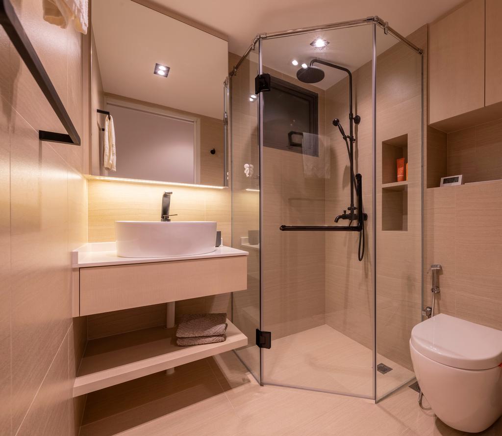 Contemporary, HDB, Bathroom, Pinnacle @ Duxton, Interior Designer, Posh Home