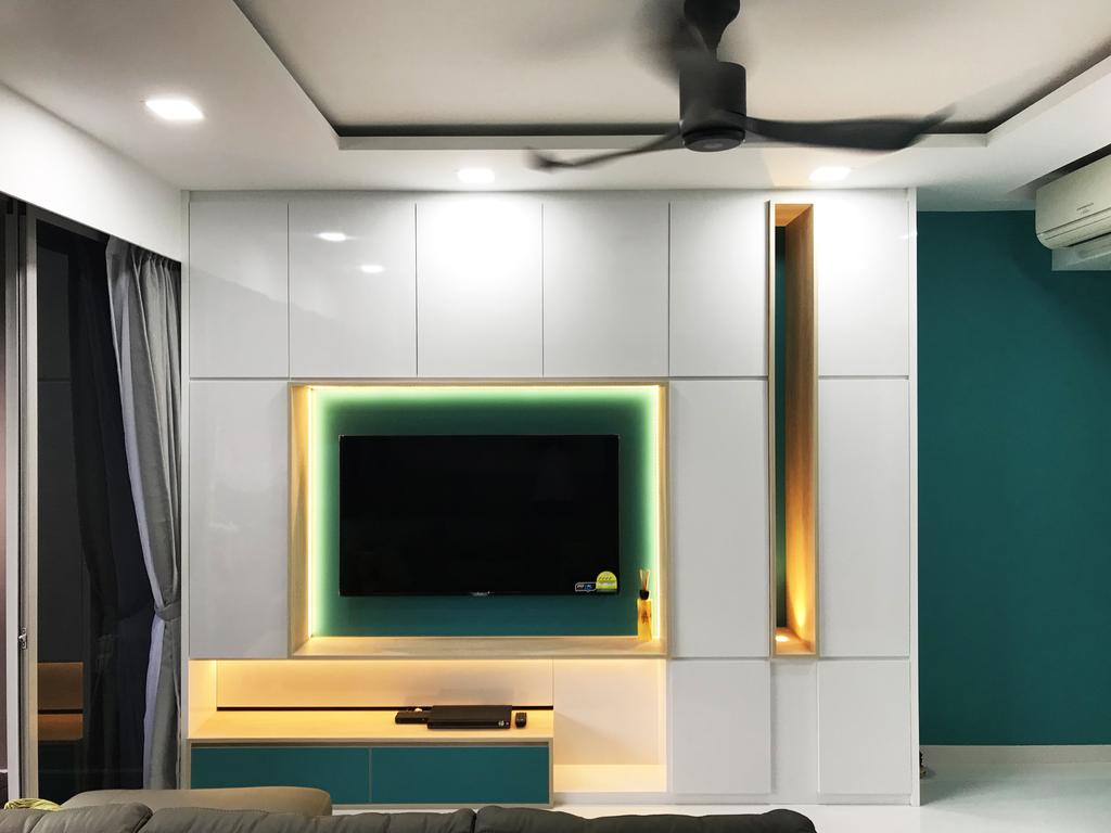 Contemporary, Condo, Living Room, Austville Residences, Interior Designer, Concept WX