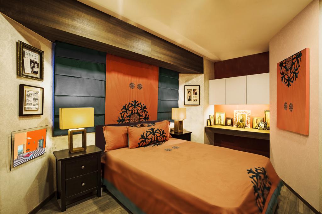 Transitional, HDB, Bedroom, Euro Asia, Interior Designer, Concept WX, Eclectic