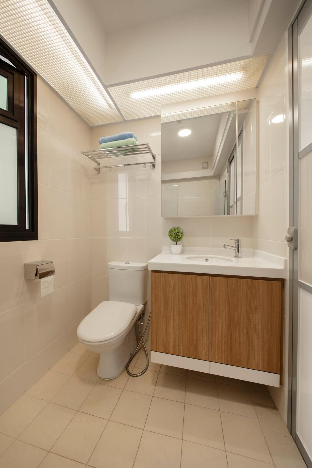 Contemporary, HDB, Bathroom, Upper Serangoon Road, Interior Designer, Mesh Room Design
