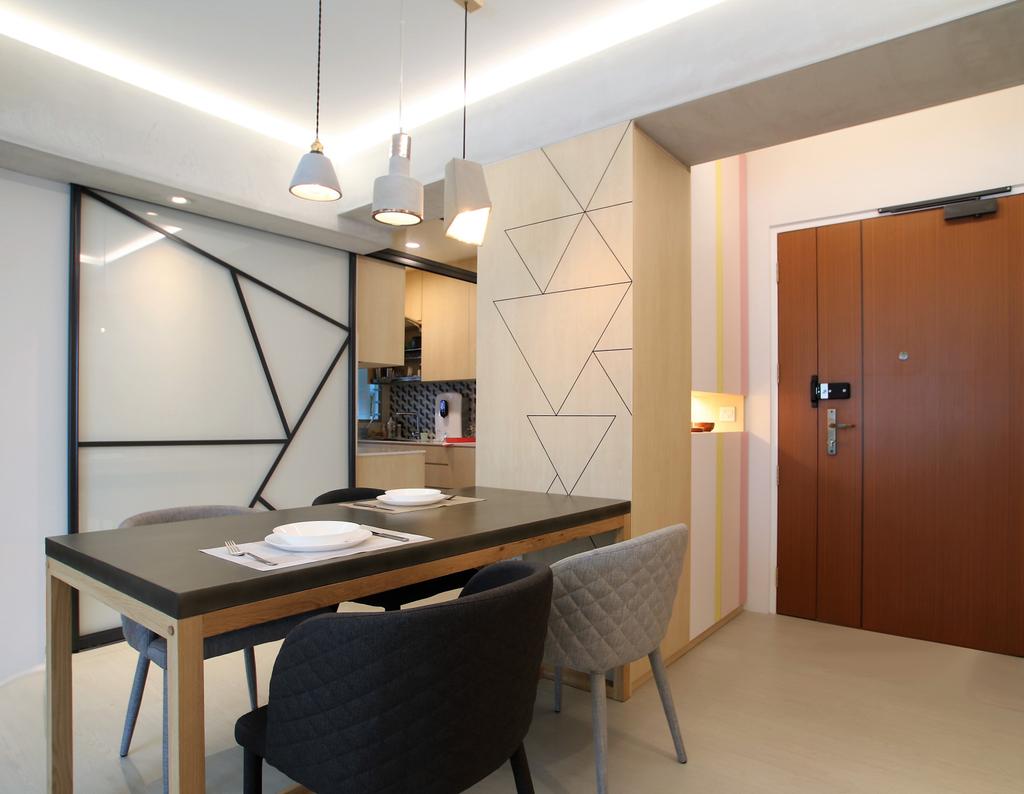 Contemporary, HDB, Dining Room, Telok Blangah, Interior Designer, Intrigue-d Design Consultancy