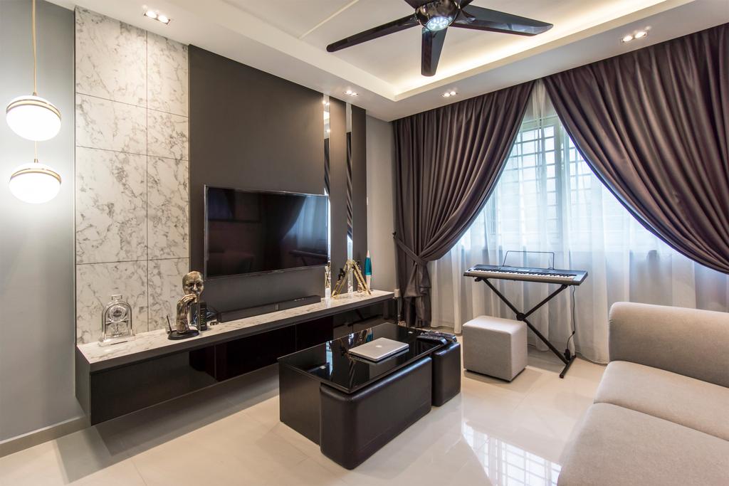 Contemporary, HDB, Living Room, Choa Chu Kang Avenue 4, Interior Designer, Flo Design
