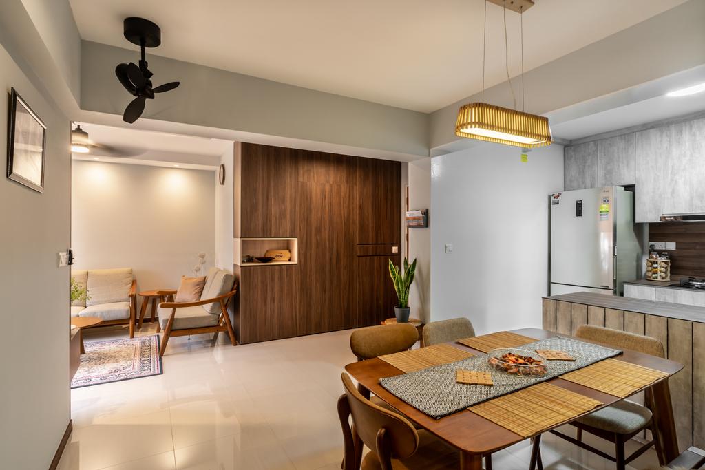 Contemporary, HDB, Dining Room, Buangkok Crescent, Interior Designer, NID Design Group