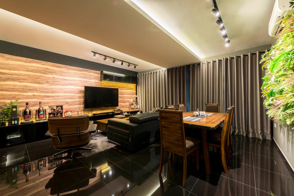 Contemporary, HDB, Living Room, Yishun Avenue 1, Interior Designer, NID Design Group