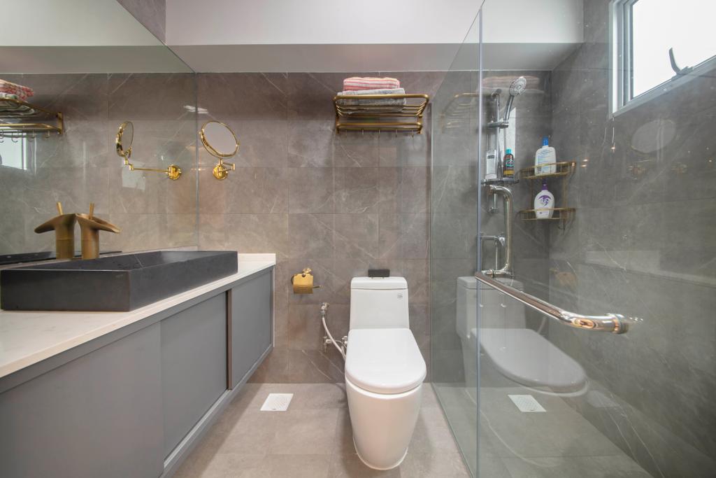 Contemporary, HDB, Bathroom, Choa Chu Kang Avenue 3, Interior Designer, ECasa Studio