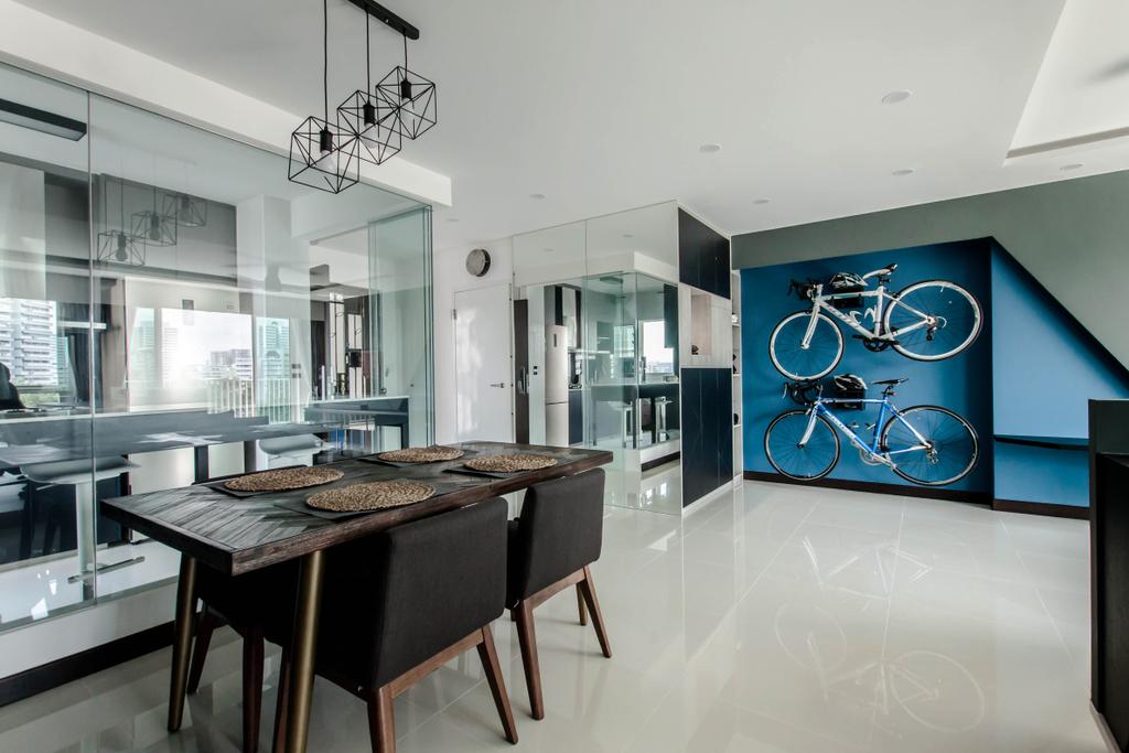 Contemporary, HDB, Dining Room, Bukit Batok Street 22, Interior Designer, Space Atelier