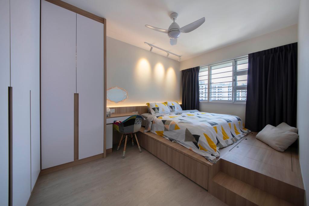 Contemporary, HDB, Bedroom, Sembawang Crescent, Interior Designer, ELPIS Interior Design