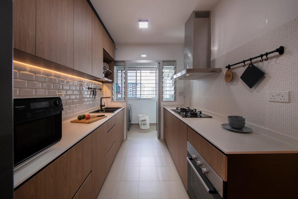 Contemporary, HDB, Kitchen, Sembawang Crescent, Interior Designer, ELPIS Interior Design
