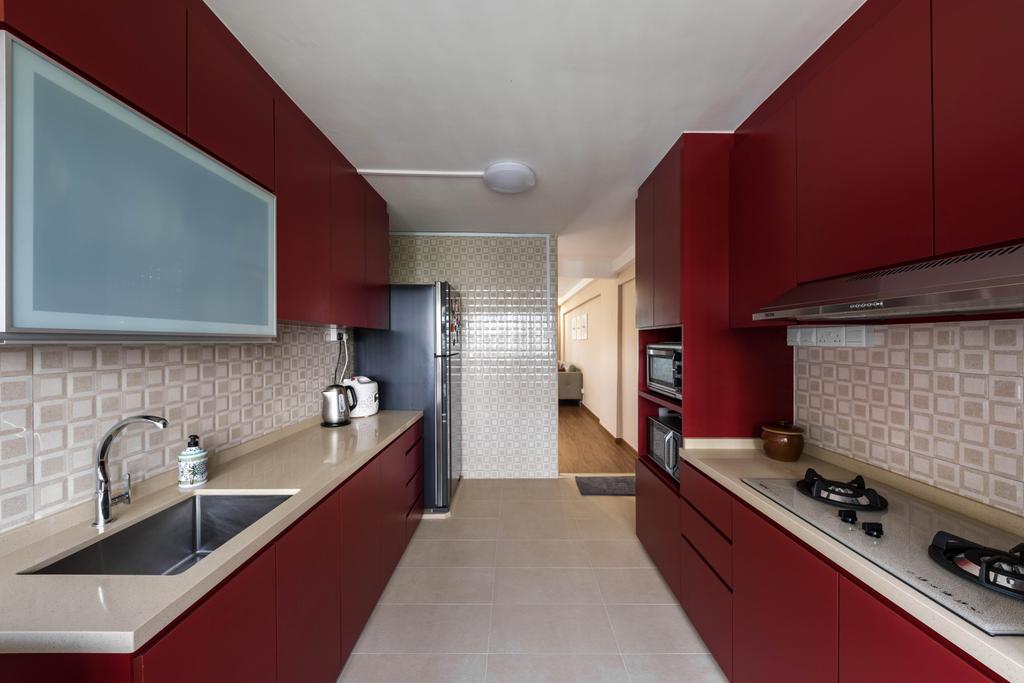 Modern, HDB, Kitchen, Ang Mo Kio Avenue 5, Interior Designer, Omni Design