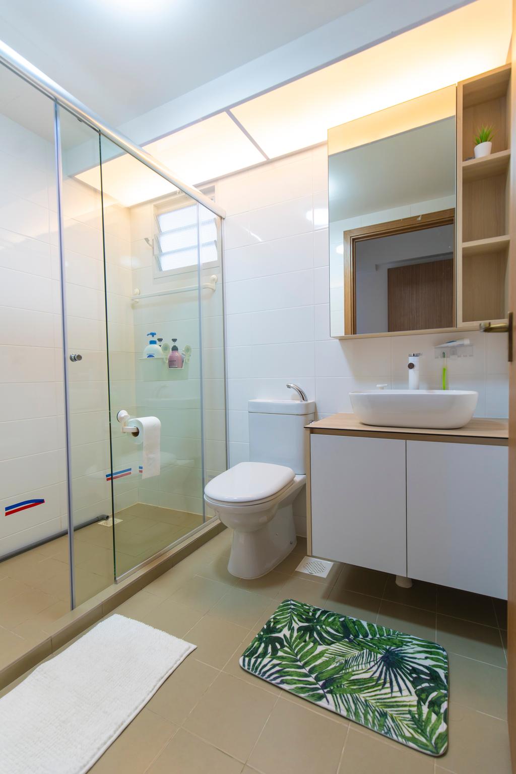 Contemporary, HDB, Bathroom, Bukit Batok, Interior Designer, Renex Interior