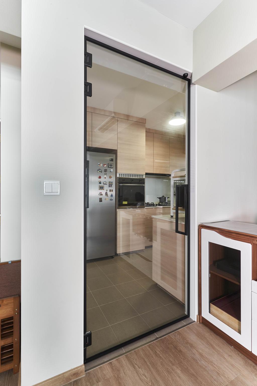 Contemporary, HDB, Kitchen, Canberra Street, Interior Designer, Inclover Design