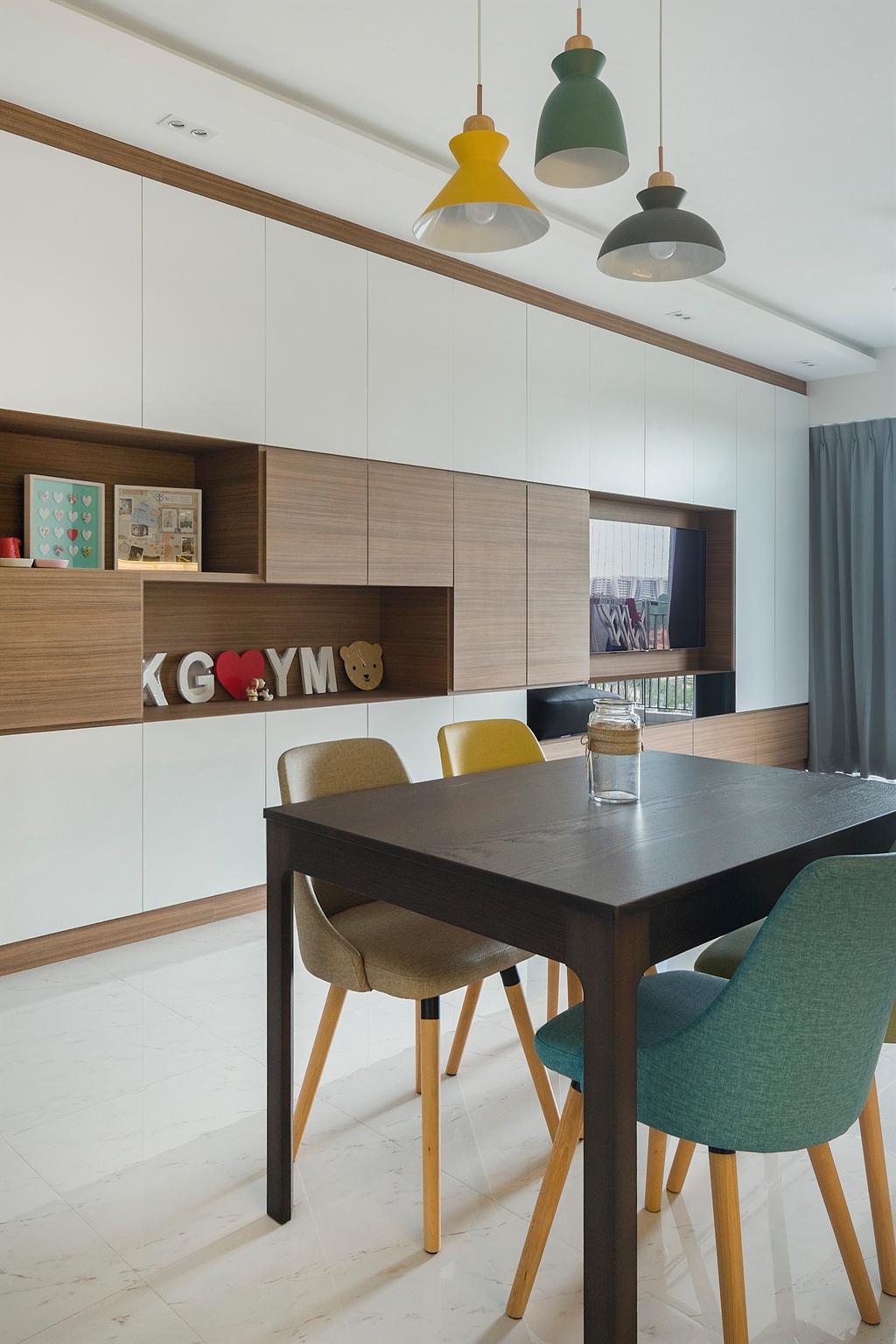 Contemporary, Condo, Dining Room, CityLife @ Tampines, Interior Designer, Cozy Ideas