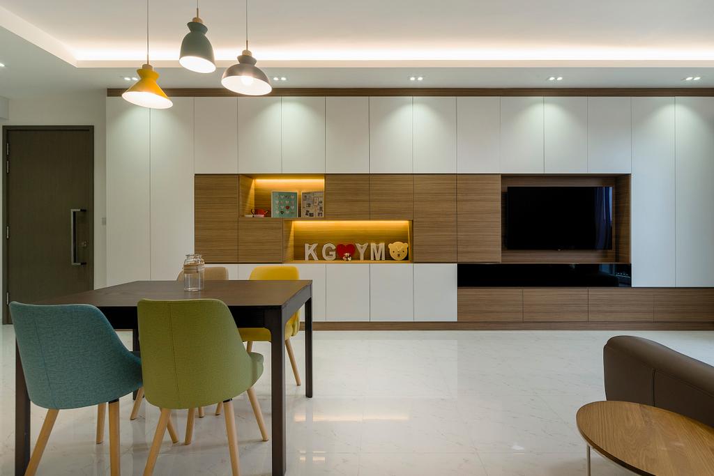 Contemporary, Condo, Living Room, CityLife @ Tampines, Interior Designer, Cozy Ideas