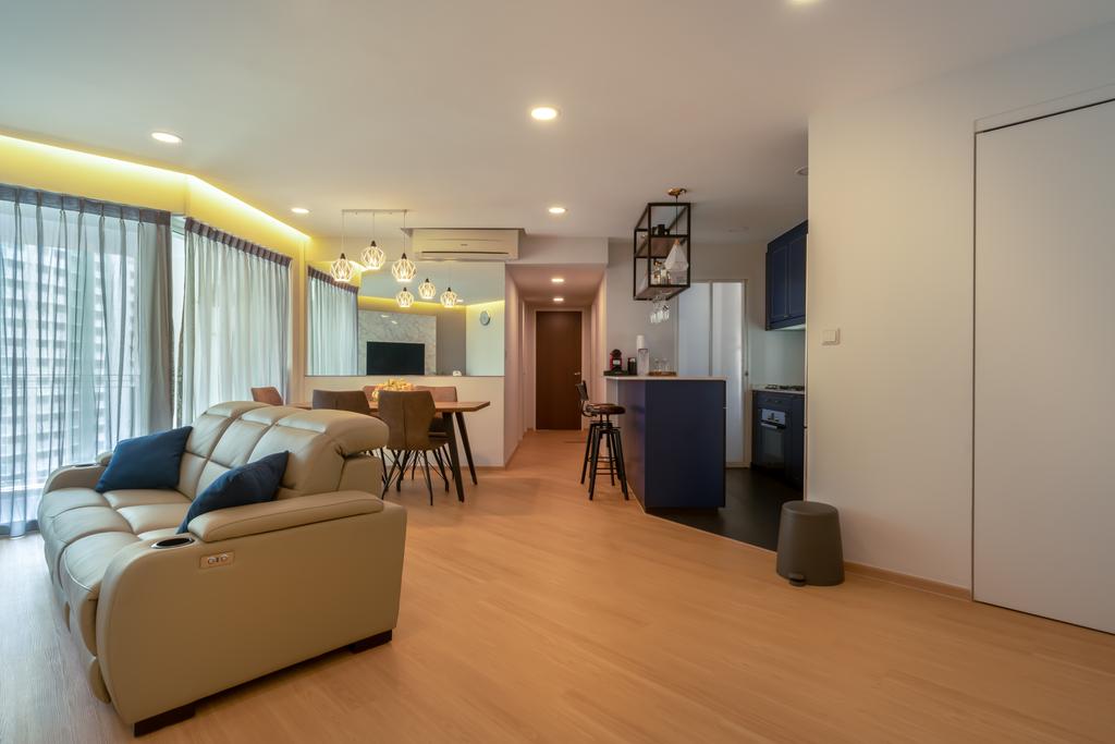 Contemporary, Condo, Living Room, Park Central @ AMK, Interior Designer, NID Design Group
