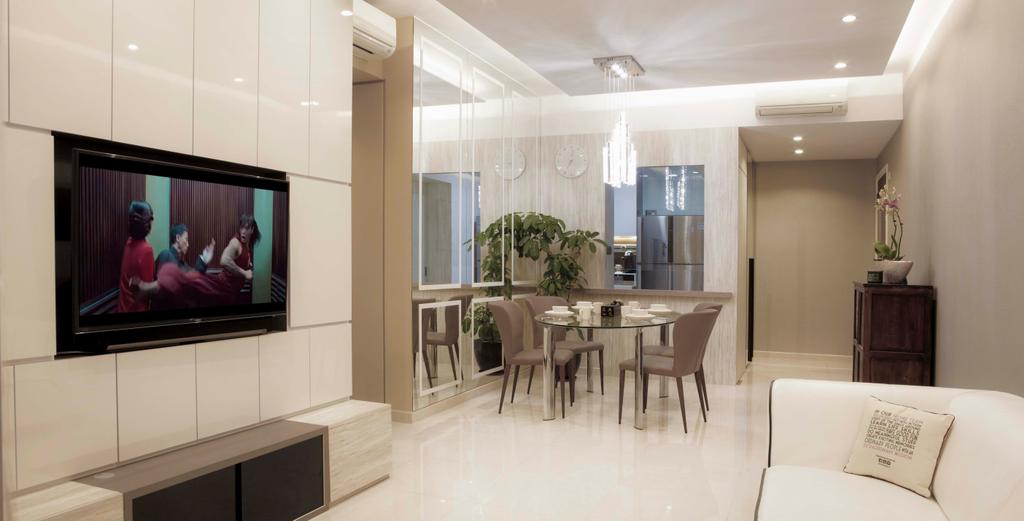 Contemporary, Condo, Living Room, Canberra Residences, Interior Designer, DSOD Interior