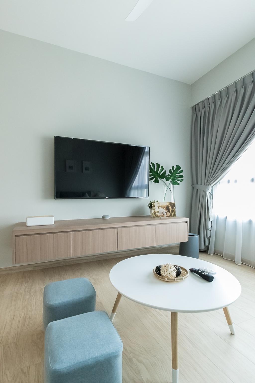 Contemporary, HDB, Living Room, Canberra Walk, Interior Designer, Style Living Interior