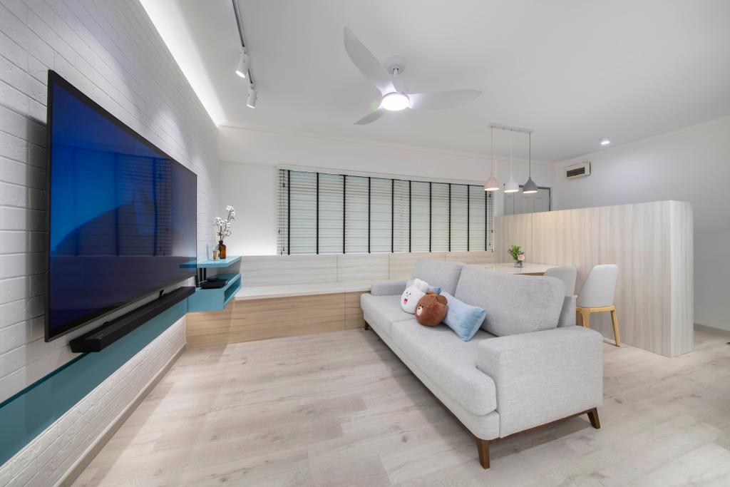 Scandinavian, HDB, Living Room, Jurong West Street 64, Interior Designer, Starry Homestead