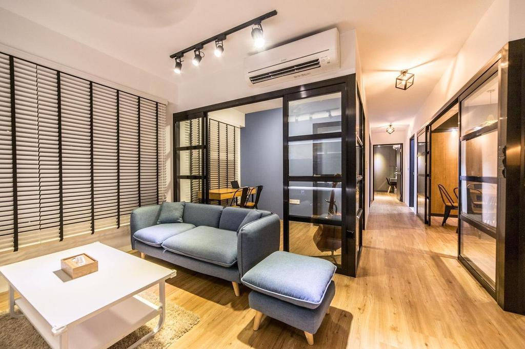 Contemporary, HDB, Living Room, Yishun Avenue 4, Interior Designer, MET Interior
