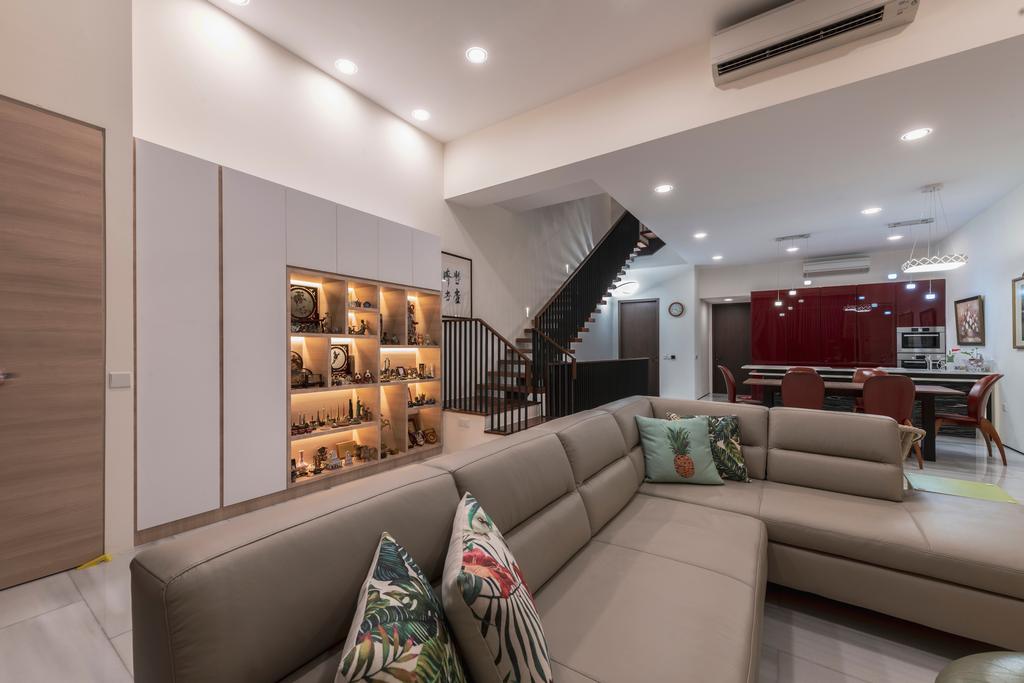 Contemporary, Landed, Living Room, Serangoon Gardens Terrace, Interior Designer, Zenith Arc