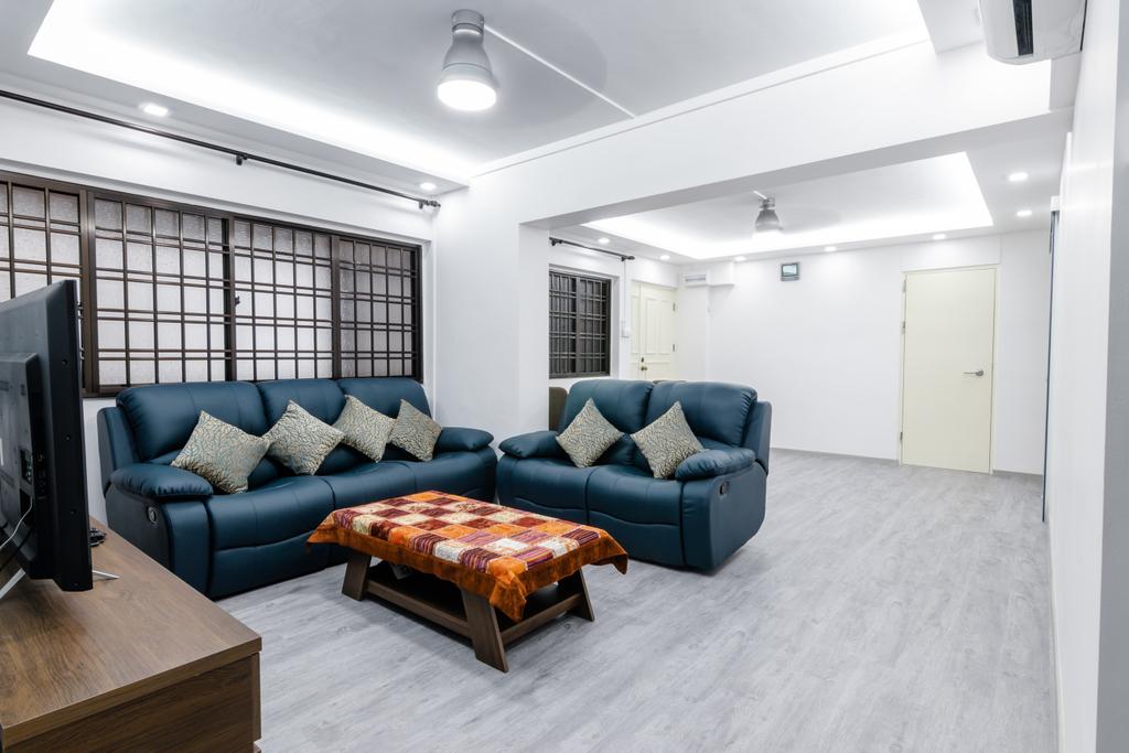 Modern, HDB, Living Room, Hougang, Interior Designer, 9 Creation