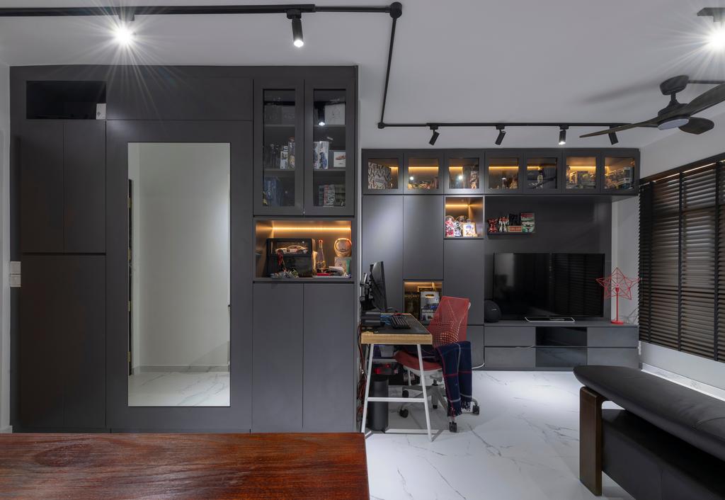 Contemporary, HDB, Living Room, Buangkok Crescent, Interior Designer, Butler Interior