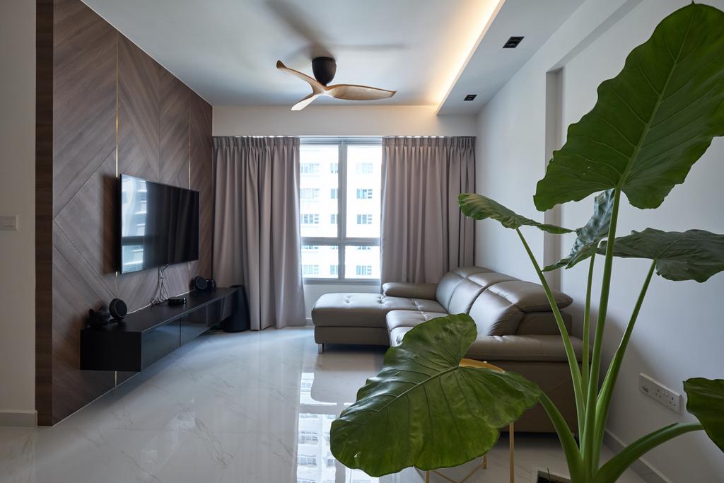 Contemporary, HDB, Living Room, Telok Blangah, Interior Designer, Rockin Spaces