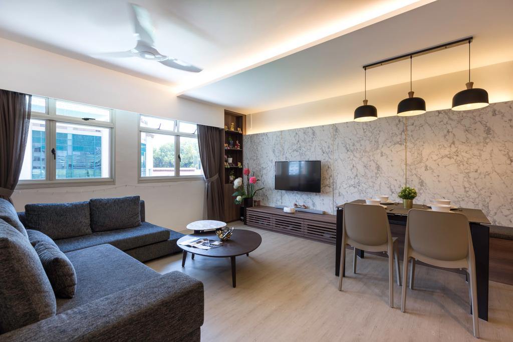 Contemporary, HDB, Living Room, Bukit Batok Central, Interior Designer, Inizio Atelier