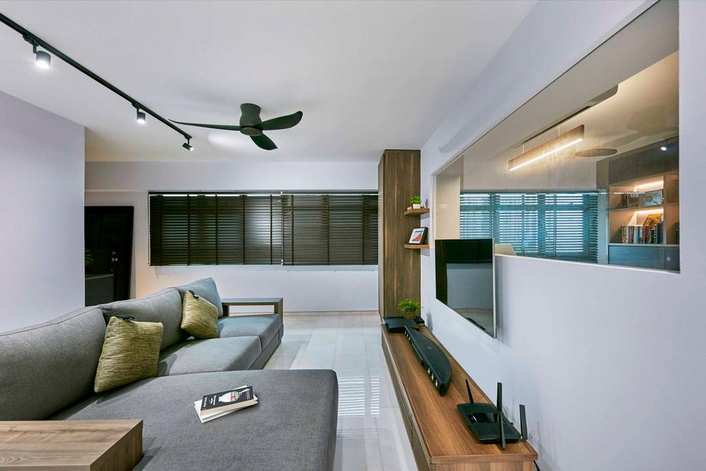 Contemporary, HDB, Living Room, Cantonment Close, Interior Designer, The Interior Lab