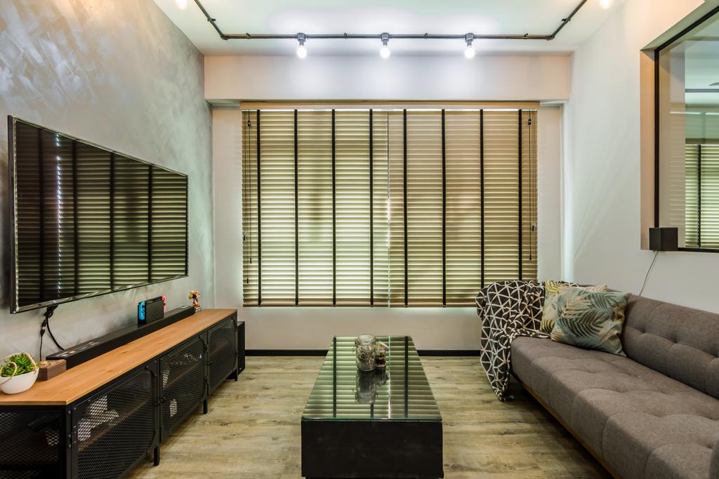 Contemporary, HDB, Living Room, Yishun Avenue 4, Interior Designer, Dap Atelier