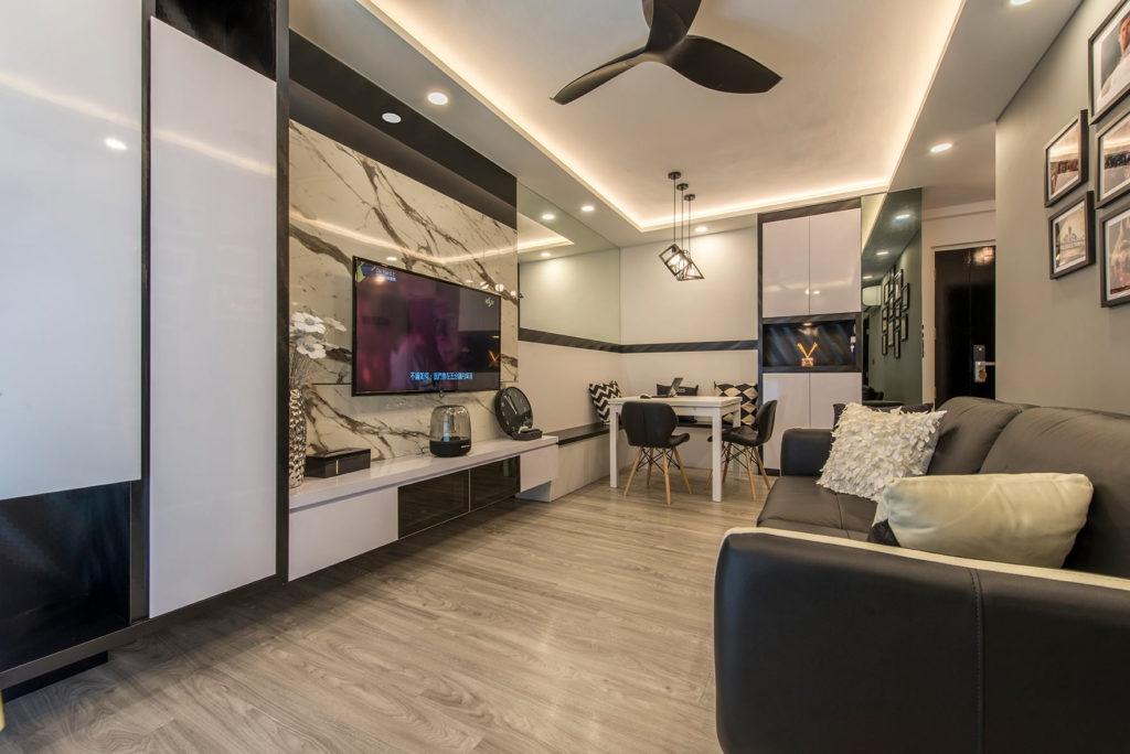 Modern, HDB, Living Room, Jalan Membina (Block 26D), Interior Designer, Grand Studios Interior Design