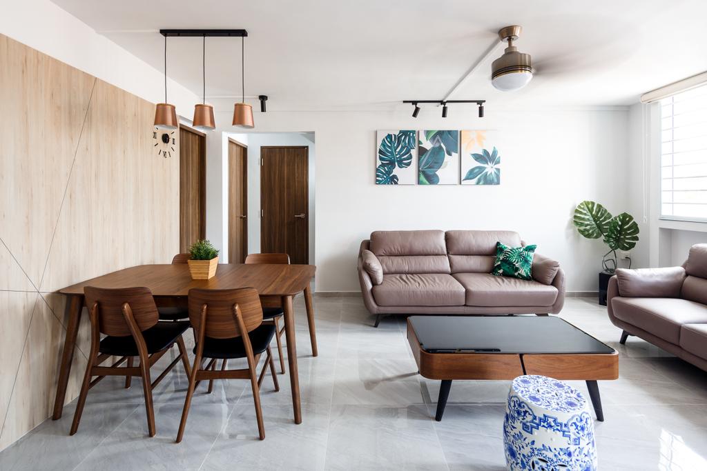 Scandinavian, HDB, Living Room, Serangoon Avenue 3, Interior Designer, Anhans Interior Design