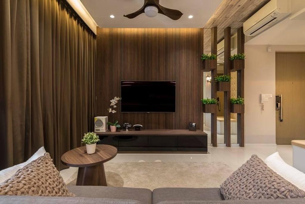 Contemporary, Condo, Living Room, The Amore, Interior Designer, Earth Interior Design Pte Ltd
