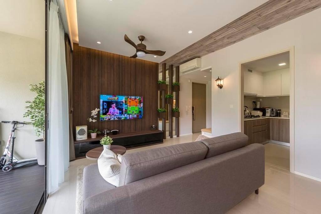 Contemporary, Condo, Living Room, The Amore, Interior Designer, Earth Interior Design Pte Ltd