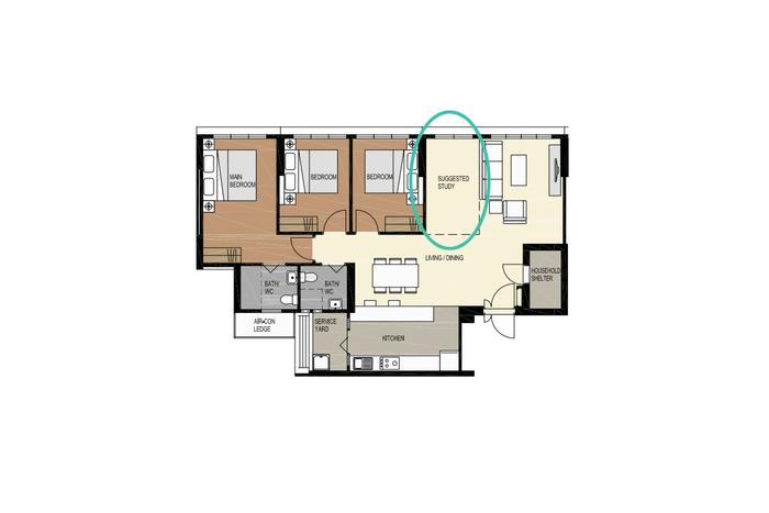 extra space in living room