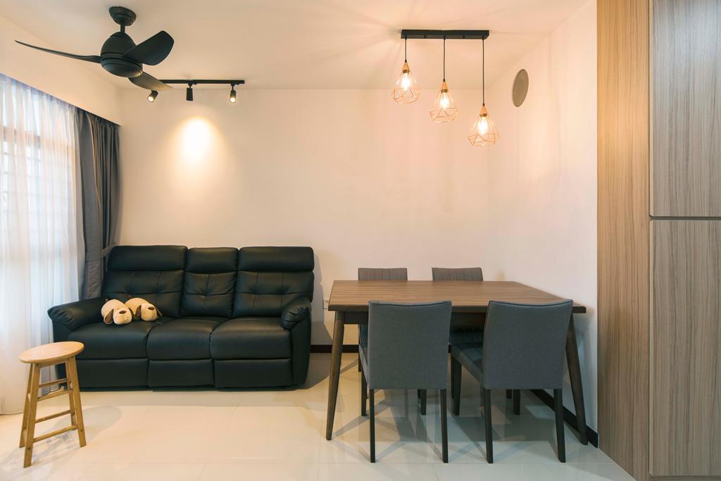 Contemporary, HDB, Living Room, Sumang Walk, Interior Designer, Cozy Ideas