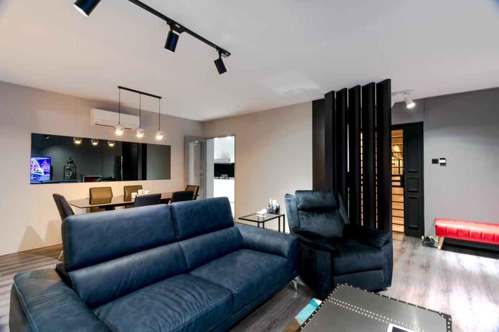 HDB, Living Room, Compassvale Crescent, Interior Designer, Yang's Inspiration Design