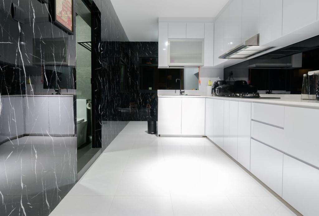HDB, Kitchen, Compassvale Crescent, Interior Designer, Yang's Inspiration Design