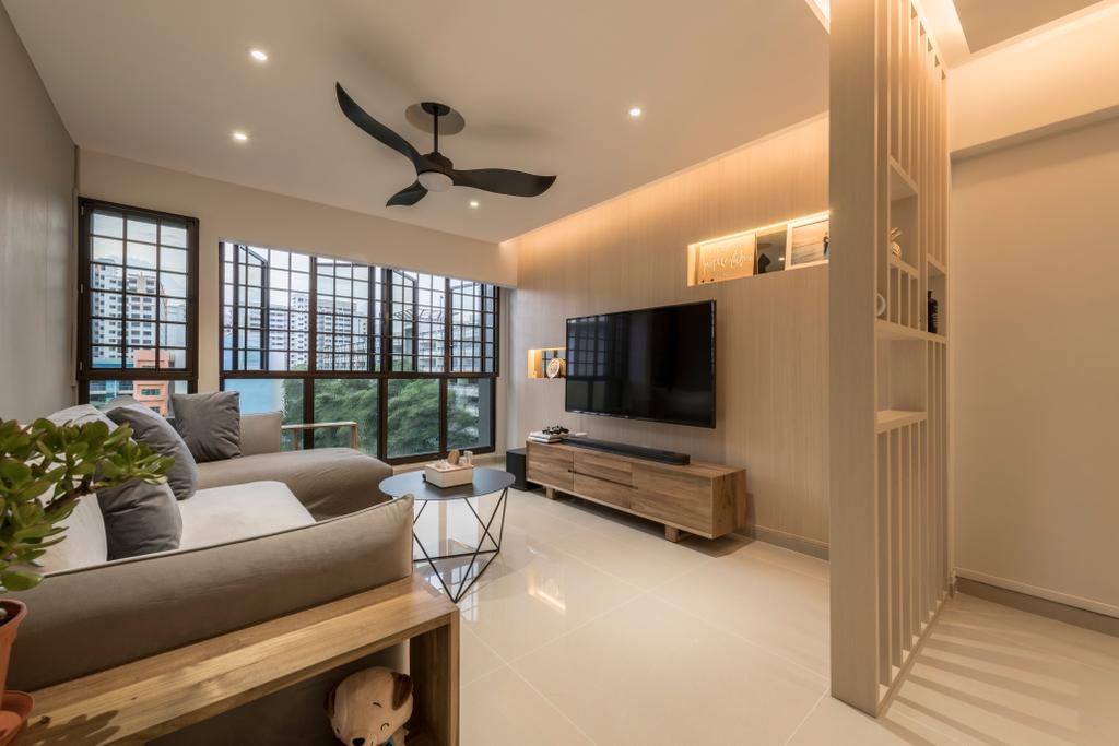 Modern, HDB, Living Room, Jurong West (Block 605), Interior Designer, Earth Interior Design Pte Ltd