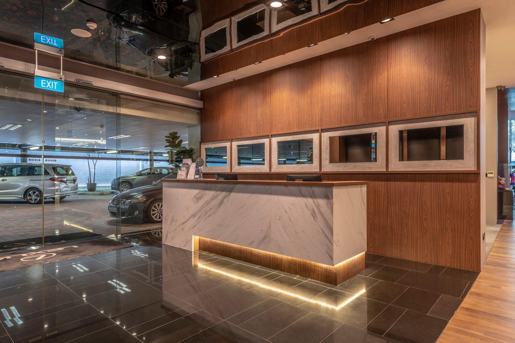 Lexus Showroom, Commercial, Interior Designer, Earth Interior Design, Modern