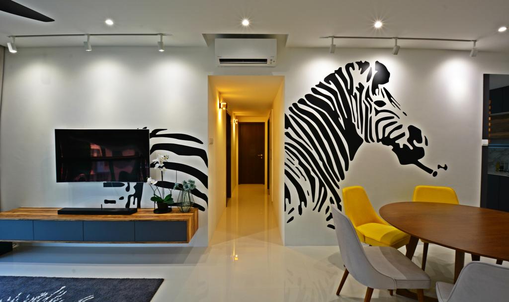 Contemporary, Condo, Living Room, La Casa, Interior Designer, Diva's Interior Design