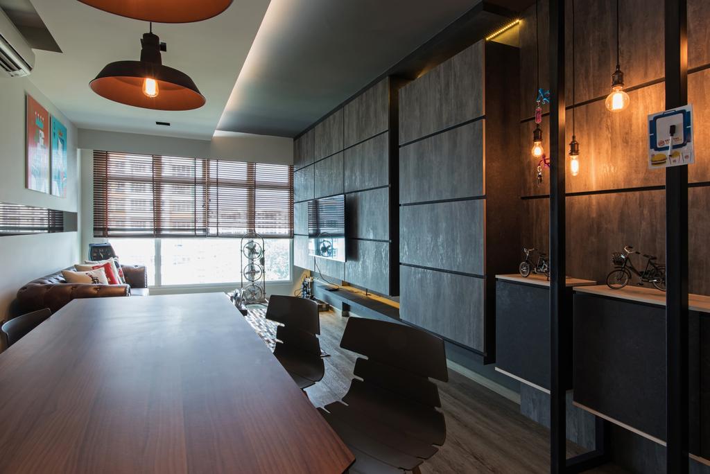 Contemporary, HDB, Dining Room, Yishun Ring Road, Interior Designer, Diva's Interior Design