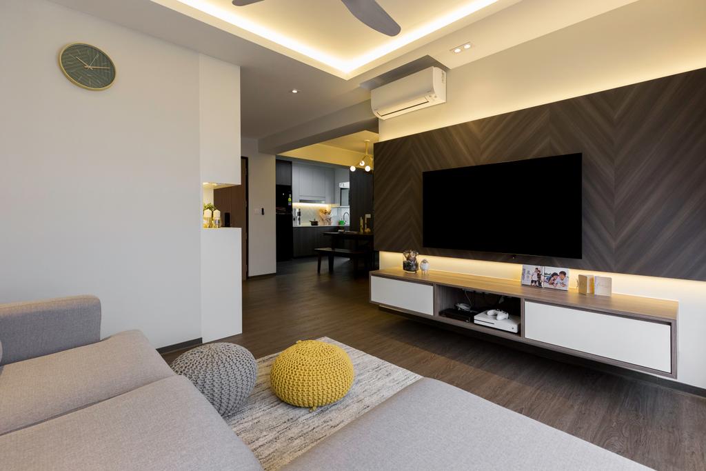 Modern, HDB, Living Room, Toa Payoh East, Interior Designer, The Interior Place, Scandinavian