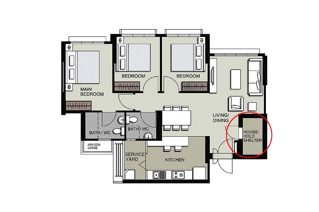 layouts for 4-room hdb