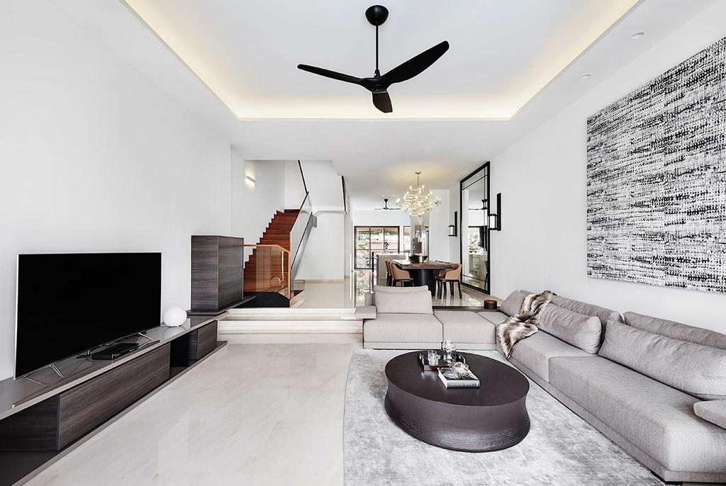 Contemporary, Landed, Living Room, Jalan Langgar, Interior Designer, Icon Interior Design