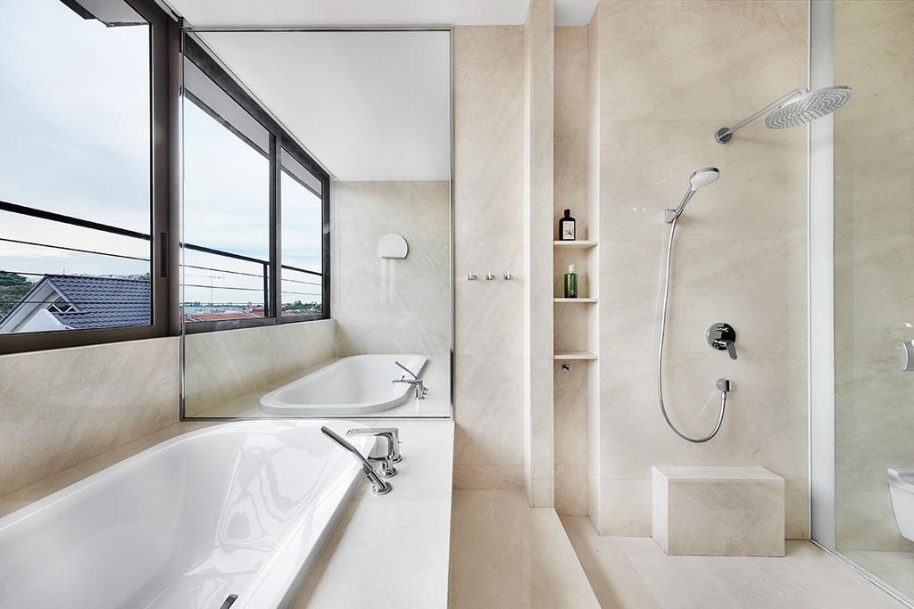 Contemporary, Landed, Bathroom, Jalan Langgar, Interior Designer, Icon Interior Design, Bathtub, Sunken Bath