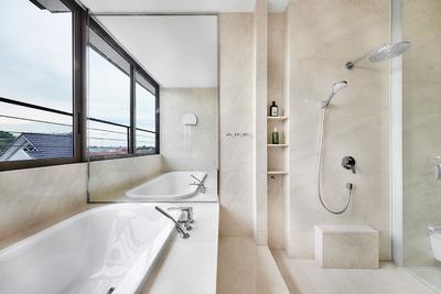 Jalan Langgar, Icon Interior Design, Contemporary, Bathroom, Landed, Bathtub, Sunken Bath