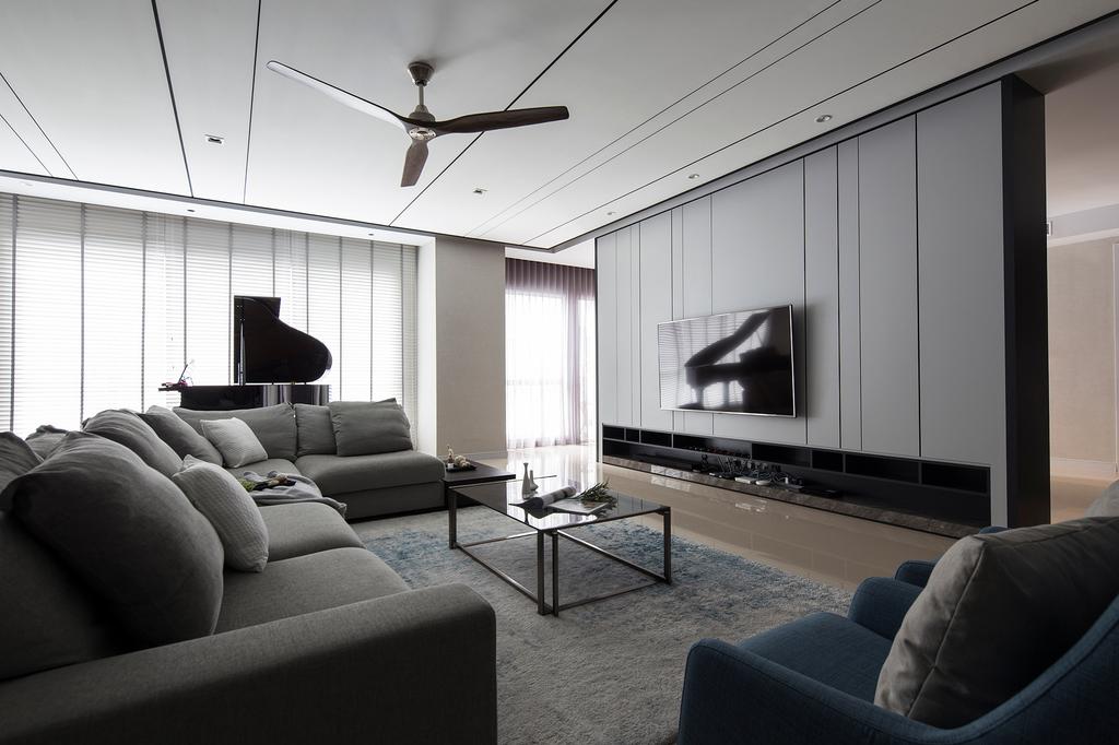 Contemporary, Condo, Living Room, Pavilion Hilltop, Mont Kiara, Interior Designer, Box Design Studio Sdn Bhd